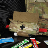 KRYDEX Tactical Roll Up Medic Pouch First Aid Trauma EMT IFAK Organizer Pouch Drop Dump Pouch for Vest Chest Rig Outdoor Gear