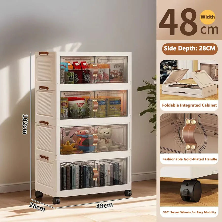 Multilayer Storage Closet Organizer for Multi-scene Use Home Organization Solution for Closets Pantry Or Garage