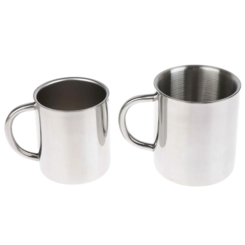 Travel Tumbler Jug Children's Milk Tea Cups Office Water Mug Double Wall 304 Stainless Steel Coffee Mug Without Lid Portable Cup