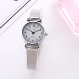 Fashion Watches for Women Female Watches Clock Luxury Wrist Watch White Stainless Steel Band Classic Quartz Watches Daily Gifts