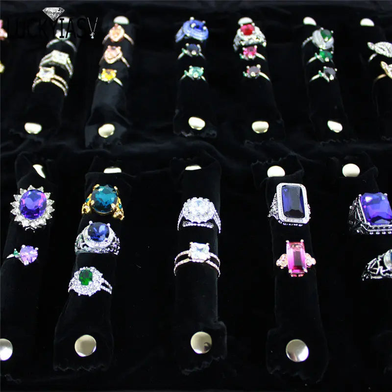 Women Luxury Jewelry Roll Storage Bag Lady Rings Earrings Necklace Organizer Portable Cloth Bags