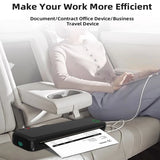 Wireless A4 ink free mini portable thermal printer, suitable for mobile phones and laptops, supports mobile printing