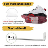 6Pcs Clear Floating Sneaker Shelves Wall Mounted Shoe Display Stand Transparent Shoe Racks For Bedroom Living Room