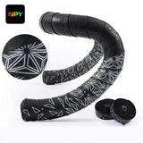 NPY FASHION Handlebar Tape Comfortable Anti-Slip PU Shock Absorbing Handlebar Wrap Tape with Handlebar Plug Cycling supplies