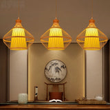 Bamboo Artwork Chandelier Lantern Tea Room Restaurant Restaurant Hot Pot Restaurant Japanese Style Retro Zen