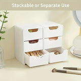 Chic 3-Tier Desk Organizer with Drawers - Ideal for Office Supplies, Jewelry & Cosmetics Storage - Portable Divider Box