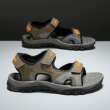 Summer New Sandals Men's Water Beach Breathable Quick Drying Shoes Comfortable Flat Bottom Non slip Sandals Driving Shoes
