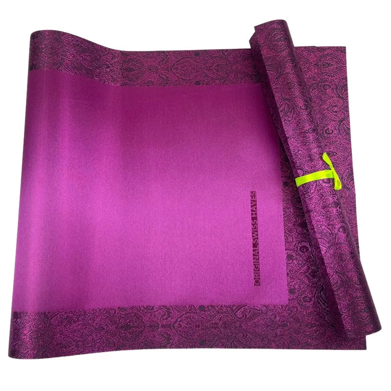 African Plain 3D Swiss Hayes Sego Headtie Luxury Head Wraps New Design Nigerian Turban Hayes Metallic Gele Headtie Set 2PC/Bag