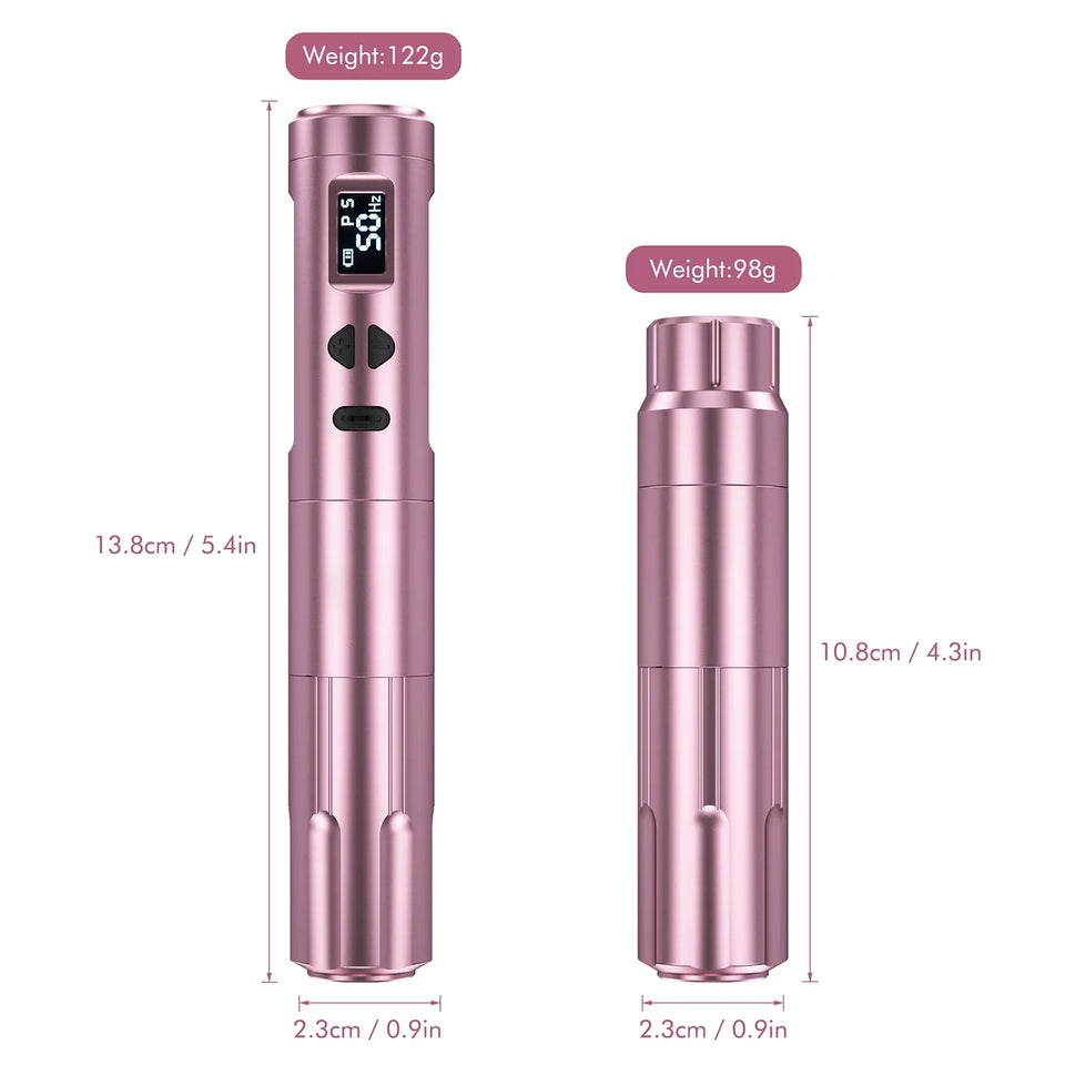 New upgrade K6003 Wireless PMU Tattoo Machine 2.8mm stroke Tattoo Pen With 2 Battery Packs For Eyebrow Permanent Makeup