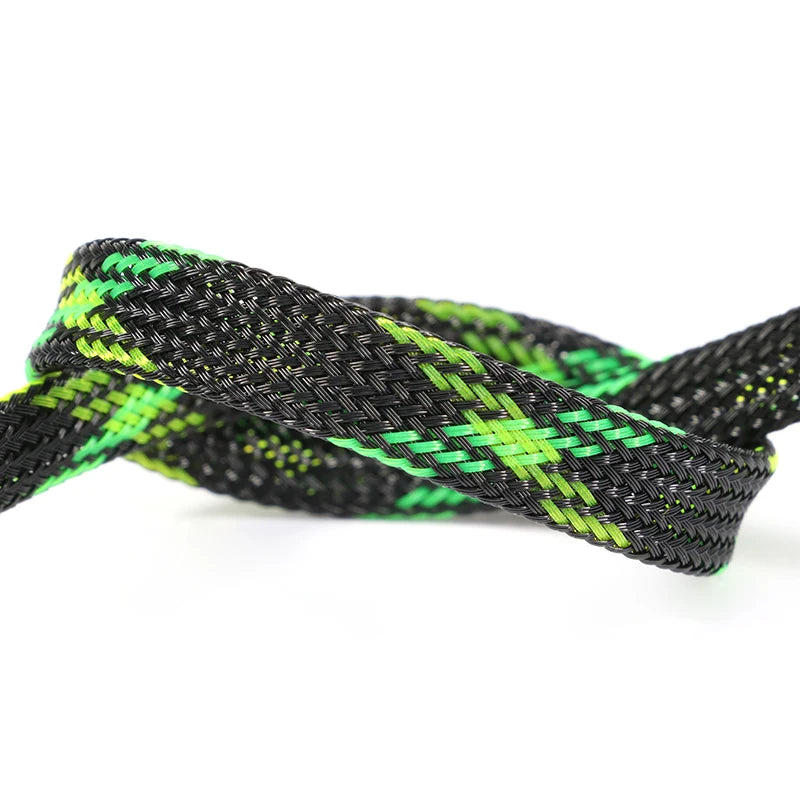 1~50M PET Expandable Cable Sleeve 4mm Tight Braided High Density Hardness Insulate Line Protect Sleeving Wire Wrap Gland Sheath