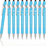 10 pcs Bulk Custom Pens Personalized with Name Engraved Text/Logo Stylus Tip Black Ink Options for Events & Promotions 10/1 pcs