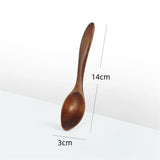 Japanese Wooden Spoon Wood Tableware Spoon Anti-Scald Tea Coffee Stirring Spoons Cooking Utensils for Kitchen Tool Soup Teaspoon