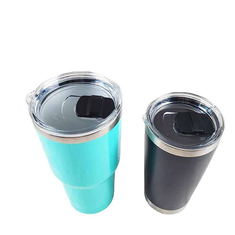 Coffee Mugs Lid Water Cup Lids For 20oz 30oz Thermos Tumbler Cover Thermo Bottle Lids Round Plastic Cup Lid