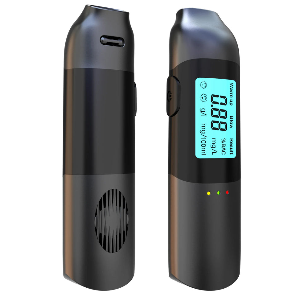 Portable Non-Contact Alcohol Tester with LED Digital Display Alcoholmeter Alcohol Tester Accuracy Breathalyzer Diagnostic Tool