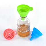Collapsible Silicone Funnel Food Grade Foldable for Filling Bottles Perfume Capsules Fry Oil Filter Kitchen Cooking Tool