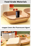 50/100pcs Air Fryer Paper Liners Non Stick Oil Proof & Waterproof Baking Paper For Microwave Air Fryer Paper Tray