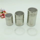 1Pc Stainless Steel Coffee Shaker Cocoa Chocolate Flour Powdered Sugar Sieve Filters Foam Spray Kitchen Cake BBQ Tools With Lid