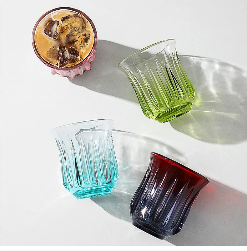 Bincoo High End Coffee Cup Elegant Retro Glass for Americano Dirty Flat White Espresso and Latte Available in 90/200/240/400ml