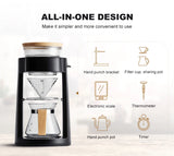 Electric Drip Coffee Maker Household Coffee Machine Tea Coffee Pot Milk