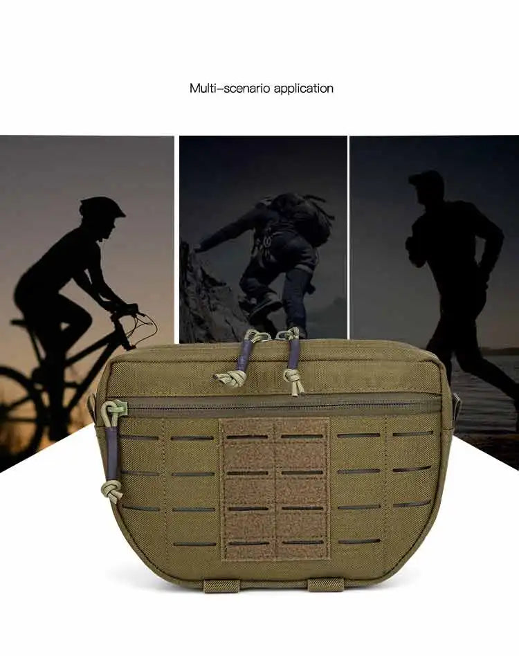 1050D Sports Hunting Dump Pouch Nylon Front Pouch of Plate Carrier Chest Rig with Molle Carrying Kit Pouch