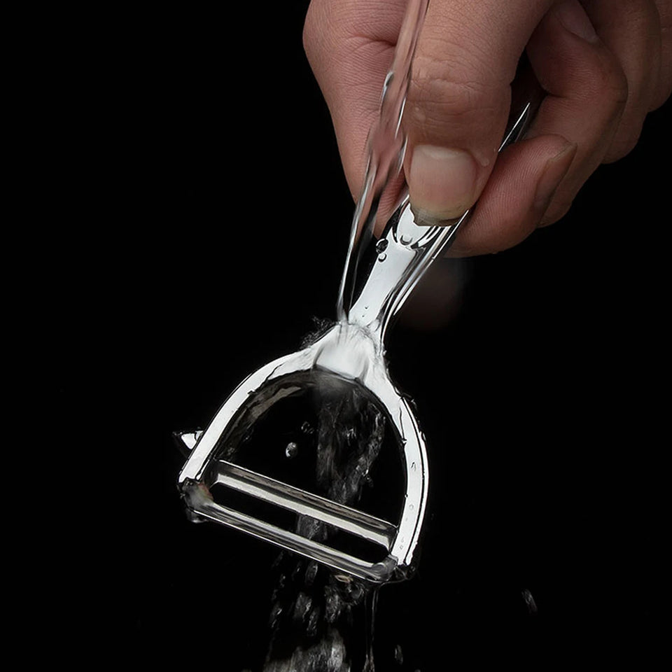 Commercial-Grade Peeler Set | Stainless Steel Sharp Peelers for Professional & Home Kitchens, Non-Slip Ergonomic Handle