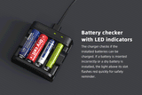 XTAR L4 AAA AA Battery Charger 4 Slots Intelligent LED Indicator USB Charger Charging 1.5V Li-ion / 1.2V lithium NiMH Batteries