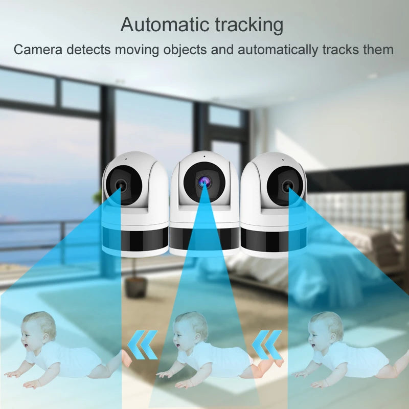 Tuya WiFi Camera 1080P HD Indoor Security Monitor Smart Life APP Real-time Surveillance Camera Supports Two-way Voice Intercom