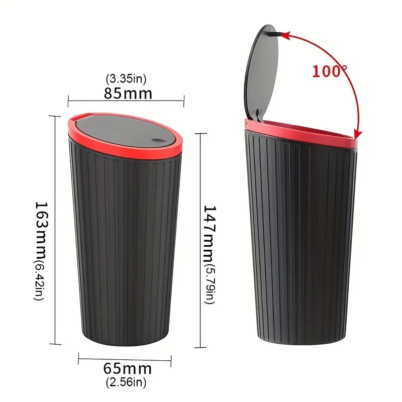 Universal Car Trash Bin Can Mini Auto Dust Organizer Car Interior Rubbish Bag Garbage Container Storage Box Bucket Auto Accessor