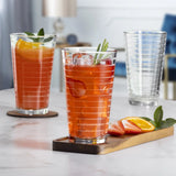 8-Piece Drinkware Set High-Quality Drinking Glasses Stackable Durable Dishwasher Safe Perfect Parties Home Bar Family Gatherings