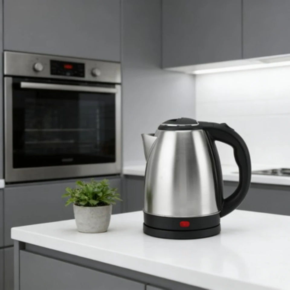Fast Boil Electric Kettle, 2L Stainless Steel with Auto Shut Off, Hot Water Boiler for Tea Coffee Home Office