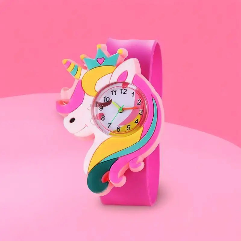 New Fashion Cartoon Animal Flash Light Girl Watches Kids Bracelet Silicone Strap Children Watch Clock Reloj Digital Wristwatches