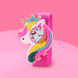 New Fashion Cartoon Animal Flash Light Girl Watches Kids Bracelet Silicone Strap Children Watch Clock Reloj Digital Wristwatches