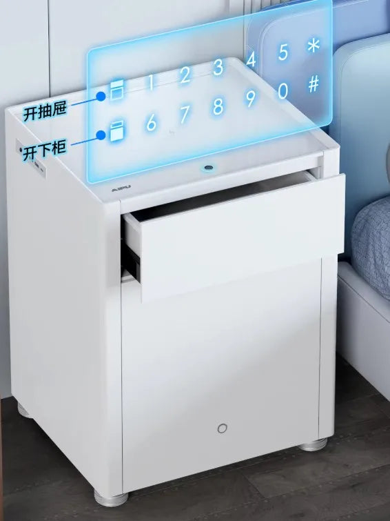 bedside table, safe, household anti-theft safe, fingerprint password box, intelligent remote all-steel office safe deposit box.
