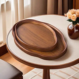Wooden Decorative Serving Tray for Coffee Table and Home Decor Fruit Platter Decor Trays Serving Ware Food Dish Serving Platters