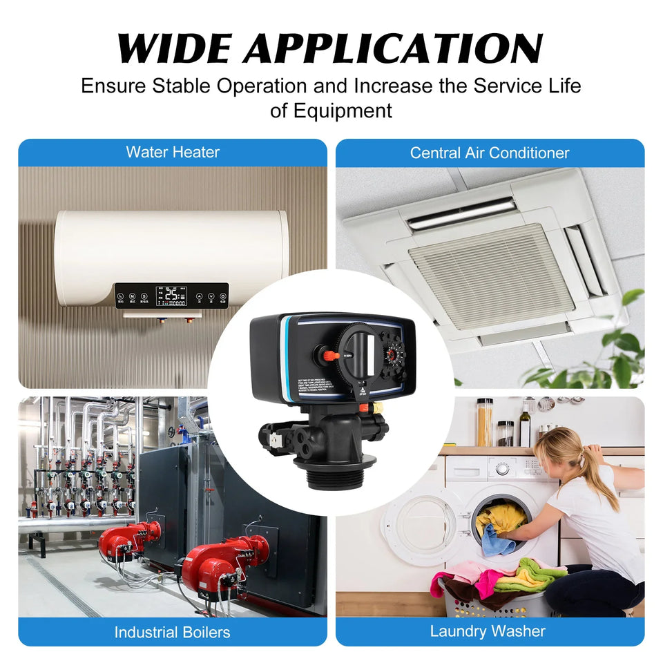 110V 12Day Time Clock Control Valve,5600 Timer Replacement Softener Valve for Water Filter Softener,3W Timer Valve Backwash Head