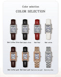 Sanda 1116 New Fashion Elegant Women's Analog Quartz Watch, Rectangle Dial, Water Resistant Business Wristwatch