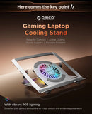 ORICO Laptop Stand for Desk Adjustable Laptop Riser 360° Rotating Ergonomic Notebook Holder Game RGB for All Laptops up 17 Inch