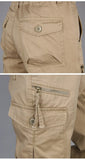 Camping Hiking Pants Men Cargo   Cotton Overalls Straight  Trousers Multi-Pocket Baggy  Slacks Pants