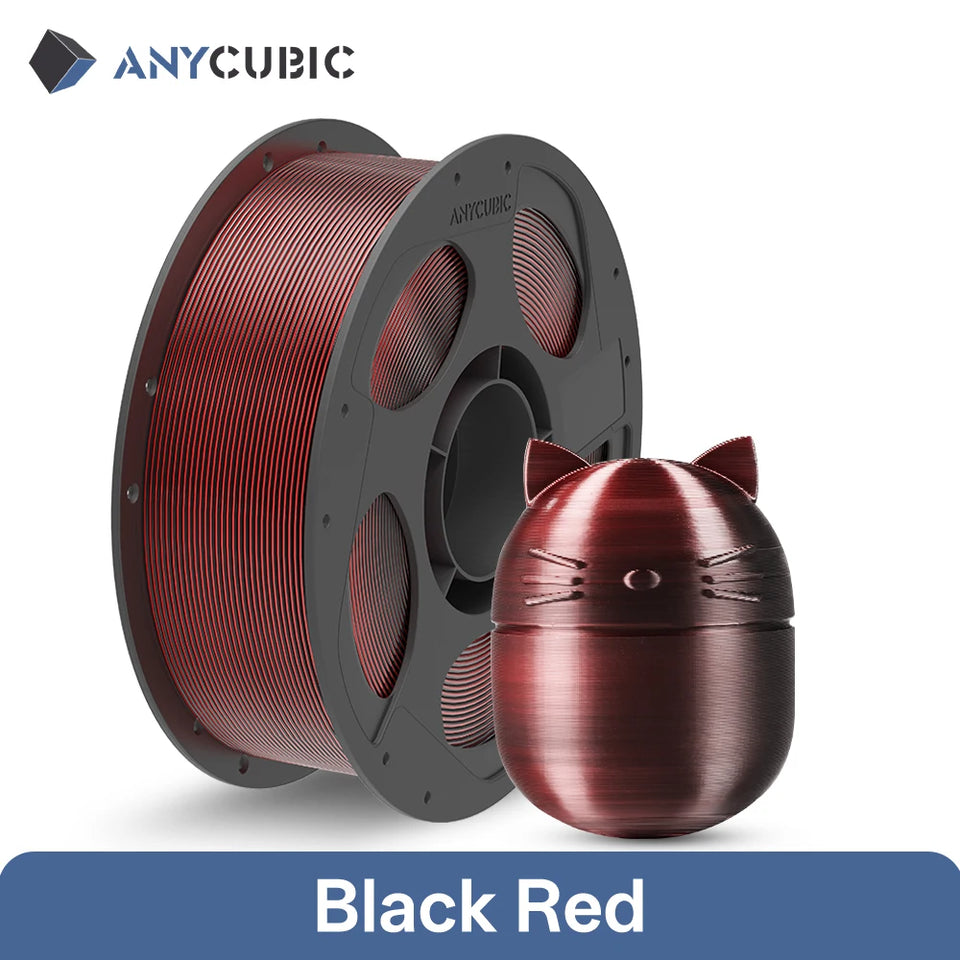ANYCUBIC Dual-Color Silk Filament Silk Texture FDM 3D Printer PLA Filament Shine Bright Multicolor Silk 3D Printing Material