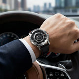 BERNY Automatic Skeleton Watch For Men 3D Dial 5ATM Luminous Sapphire 316L Steel MIYOTA 82S0 Mechanical Top Luxury Men's Watches