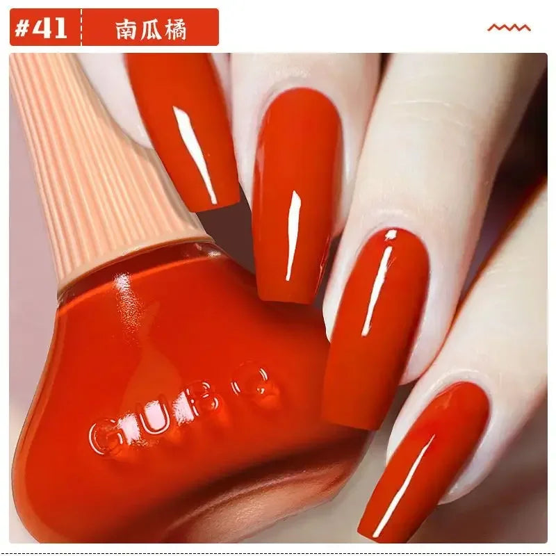New Oily Gel Nail Polish Glitter Sparking Autumn Winter Milk Coffee Color Varnish No Bake Quick Dry Nail Art Salon Nail Polish