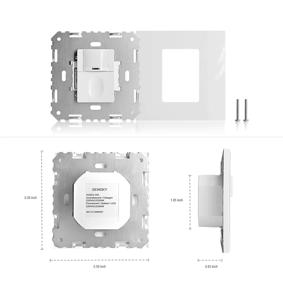 Occupancy Sensor Vacancy Sensor On-Off Switch 3 in 1 ,Pir Motion Sensor Light Switch