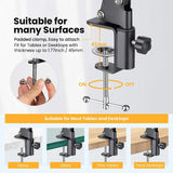 Roreta Flexible Arm Tripod For Phone Stand Table Folded Anchor Online Desktop Laptop Video Live Overhead Shot Photography