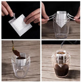50/100 pcs Coffee Filter Bags Disposable Drip Coffee Paper Pack Portable Hanging Ear Espresso Coffee Accessories Tea Tool