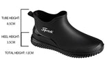 Couples Short Rain Shoes Fashion Light Waterproof Shoes Non-Slip Sports Korean Rain Boots