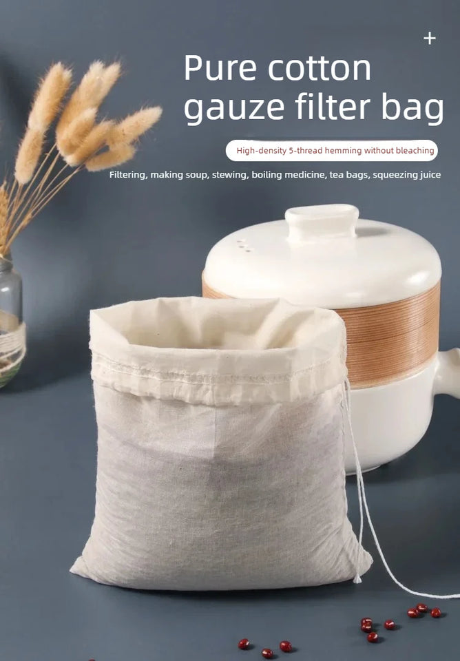 Cotton Gauze Kitchen Items Tofu Cheese Filter Cloth Butter Milk Coffee Filter Tools Gadgets Dining Bar Home Garden