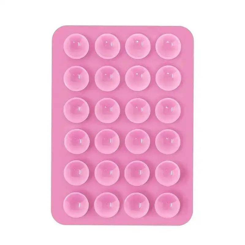 Silicone Suction Phone Holder Mat Multi-functional Suction Cup Phone Stand Square Anti-Slip Single-Sided Case Mount Back Sticker