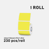 Colorful Label Thermal Paper Sticker For SINMARK Portable Printer P15 Waterproof Self-Adhesive Label Paper