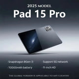 Latest Global Version Pad 15 Pro Snapdragon 8 Gen3 Android 15 Tablet 11Inch HD 22GB+2TB 10000 MAh 5G Dual SIM Wifi GPS Tables PC