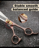Fenice High-grade 7.5inch JP440C Steel Specials pet grooming thinner scissors Thinning rate 35% Shipping From USA